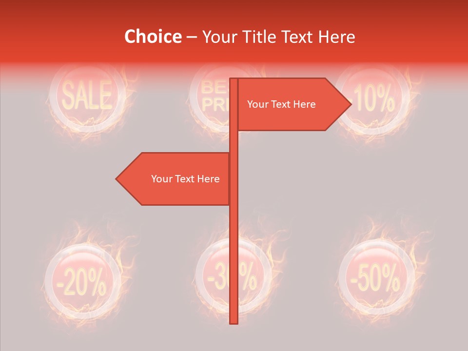 Retail Sign Black PowerPoint Template