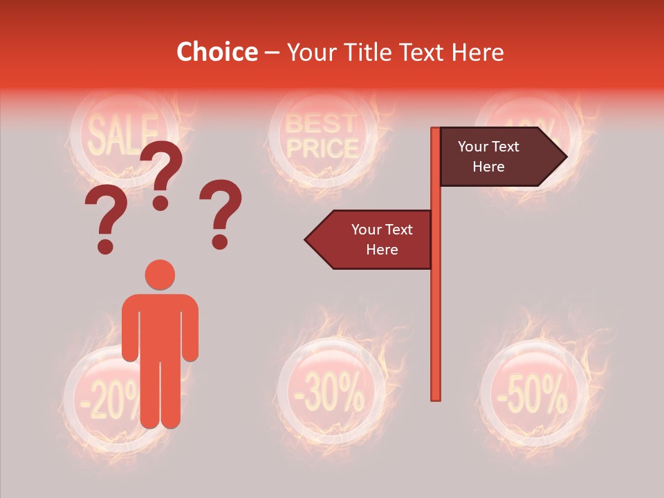 Retail Sign Black PowerPoint Template