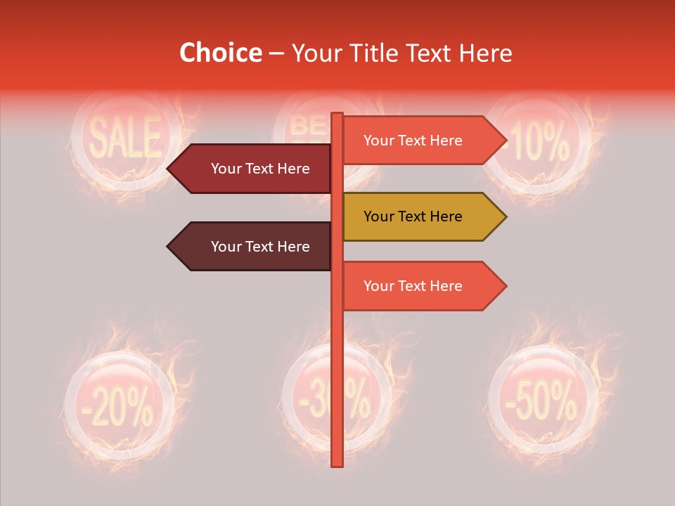 Retail Sign Black PowerPoint Template