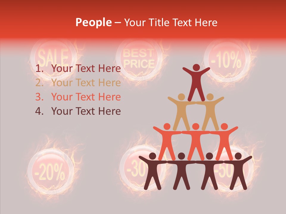 Retail Sign Black PowerPoint Template