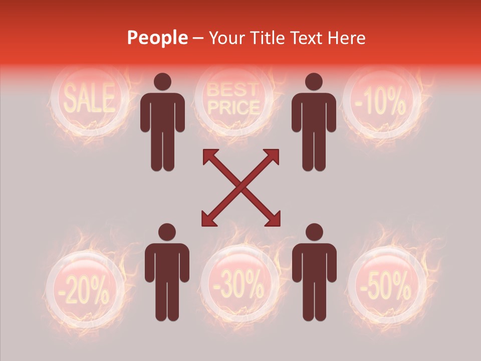 Retail Sign Black PowerPoint Template