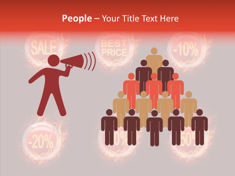 Retail Sign Black PowerPoint Template