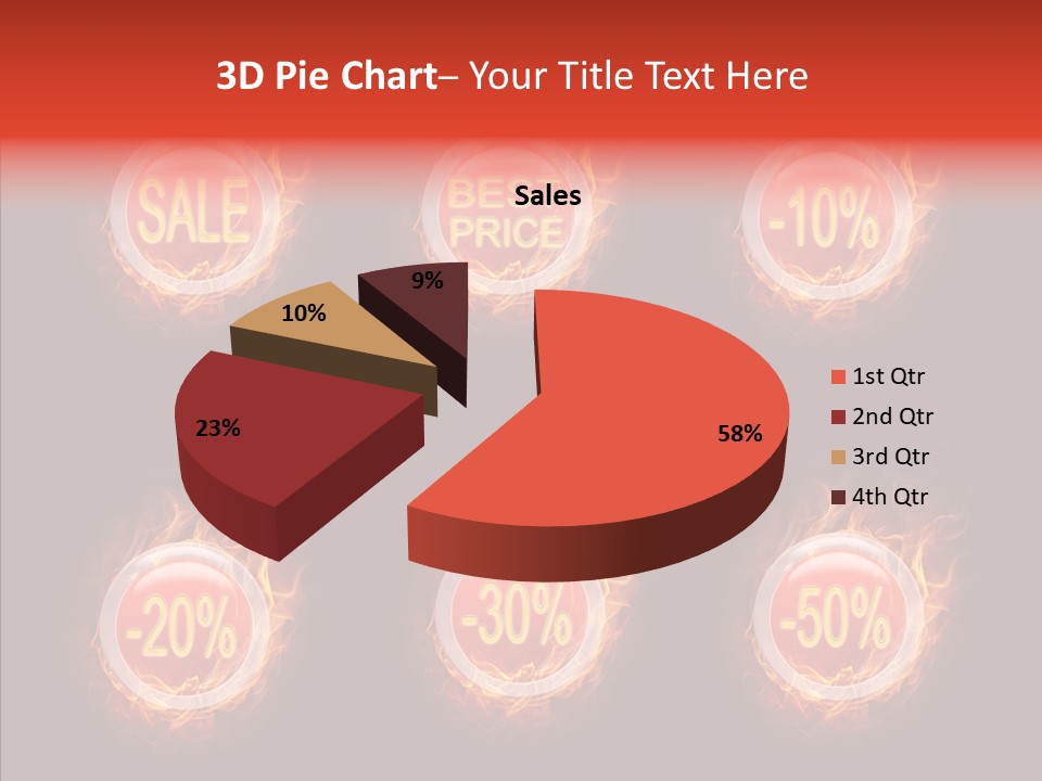 Retail Sign Black PowerPoint Template