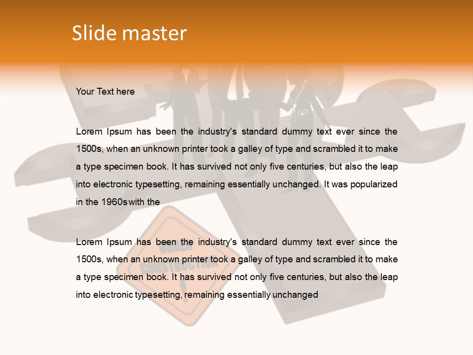 Room Figure Li Ten PowerPoint Template