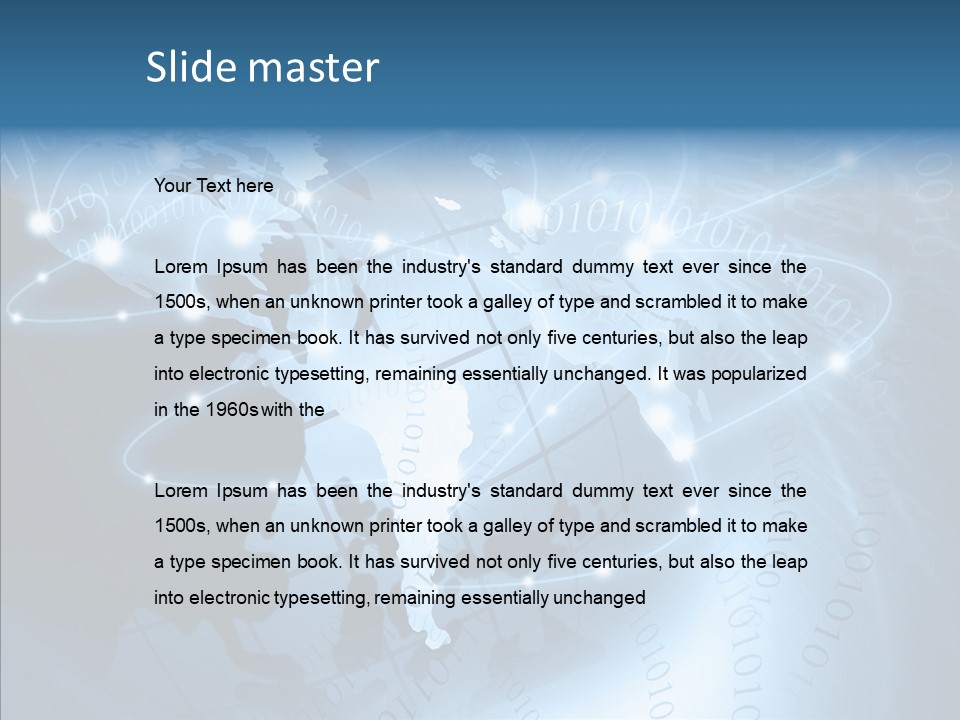 Internet Tourism Virtual PowerPoint Template