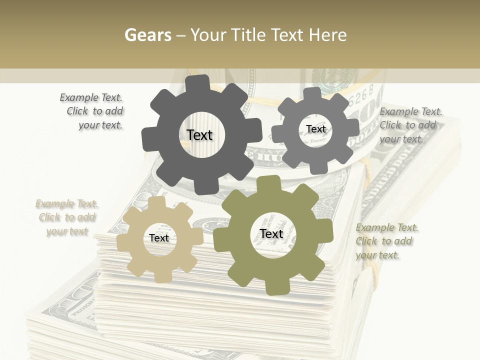 Currency Background Wages PowerPoint Template