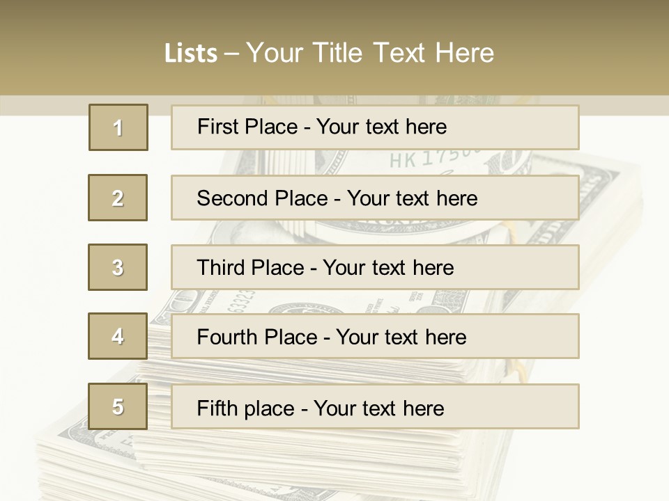 Currency Background Wages PowerPoint Template