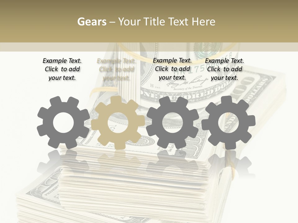 Currency Background Wages PowerPoint Template