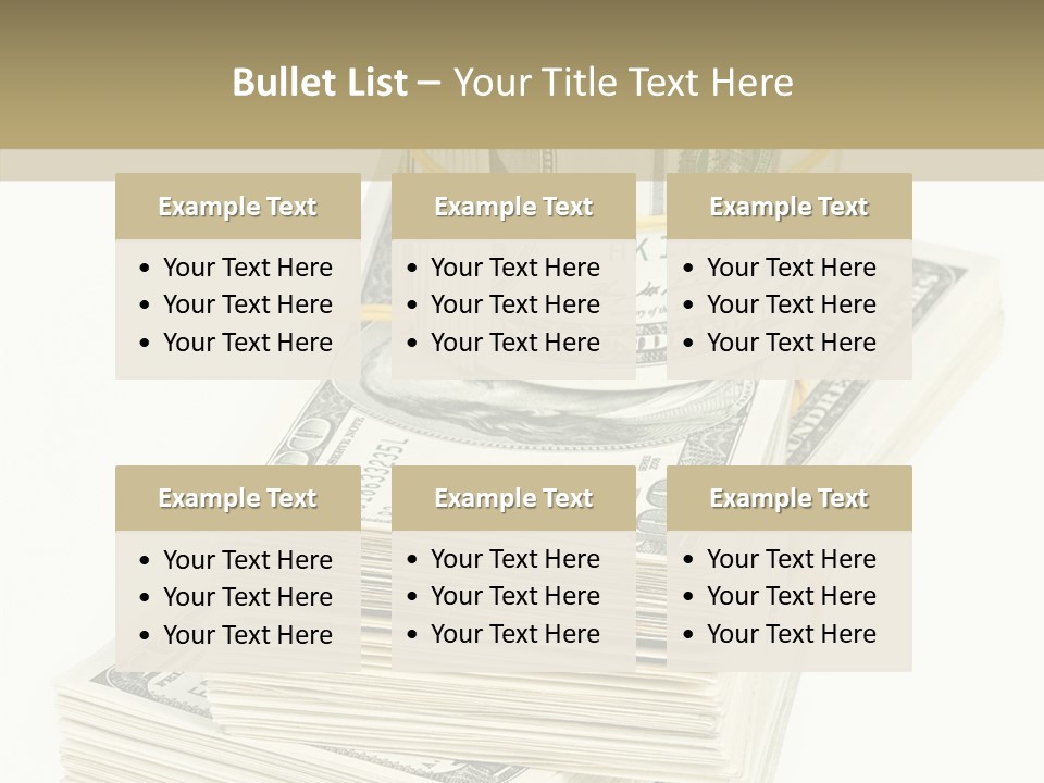 Currency Background Wages PowerPoint Template
