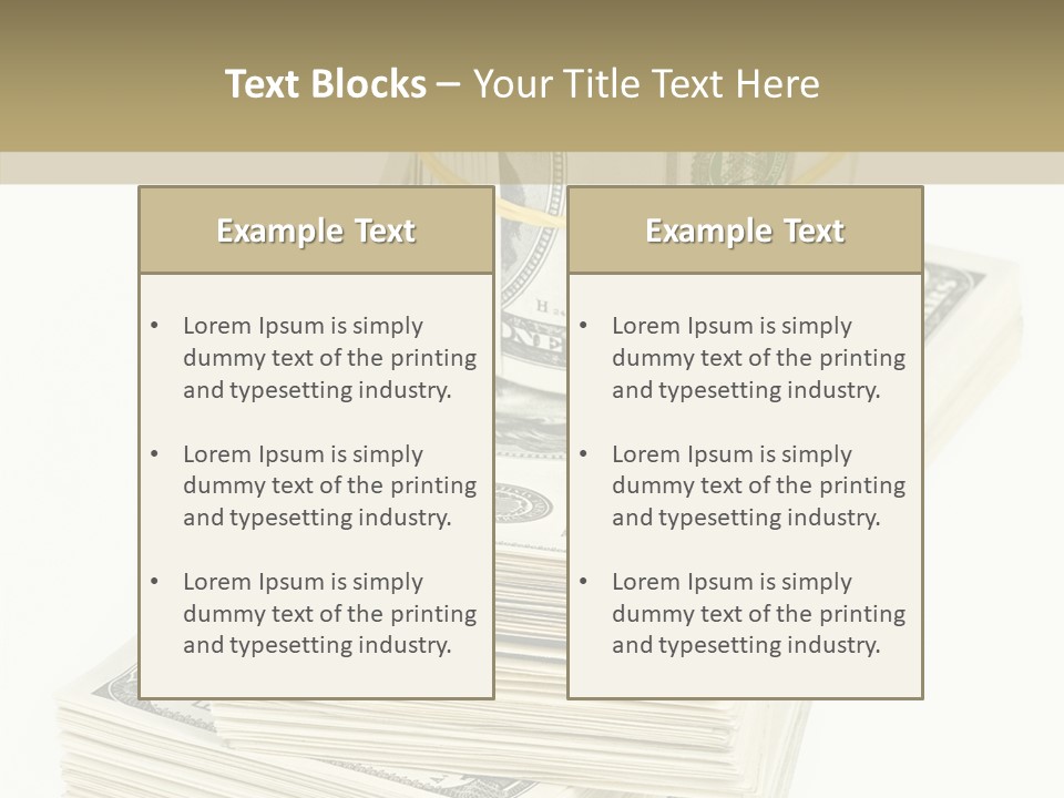 Currency Background Wages PowerPoint Template