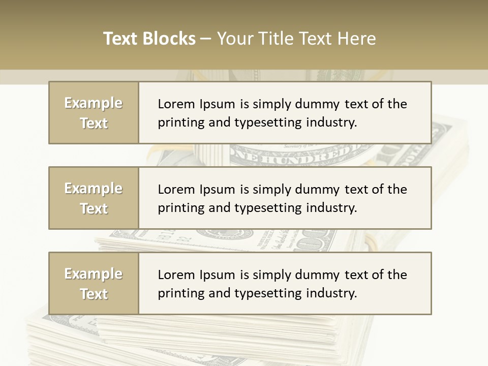 Currency Background Wages PowerPoint Template