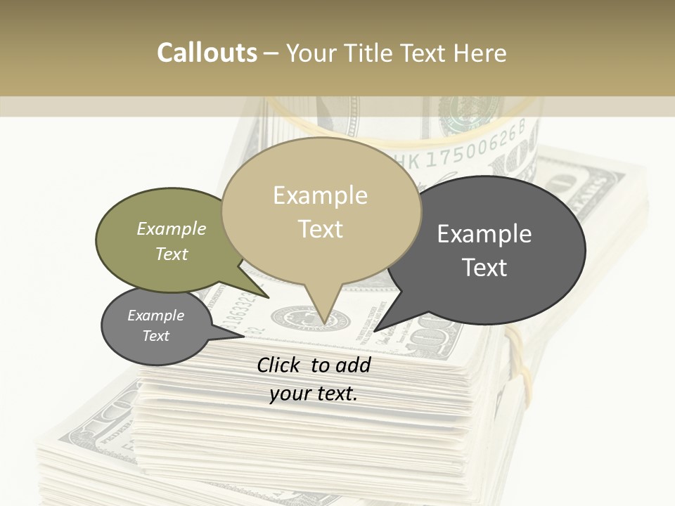 Currency Background Wages PowerPoint Template