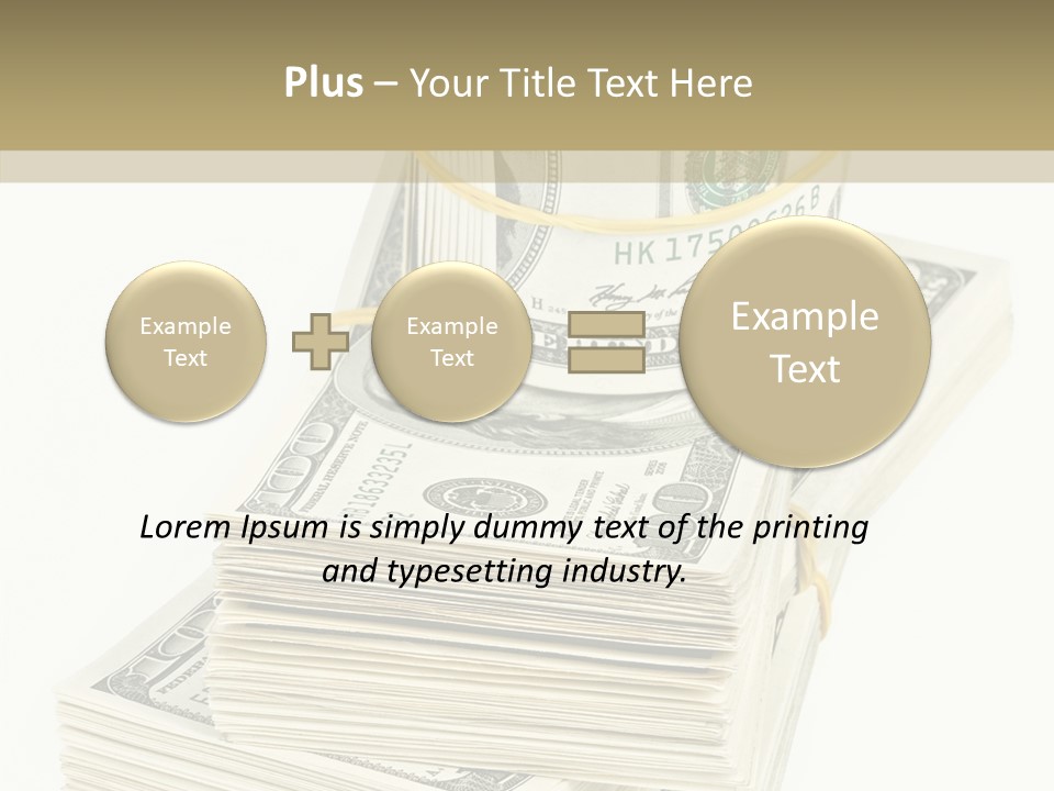 Currency Background Wages PowerPoint Template