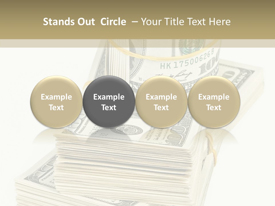 Currency Background Wages PowerPoint Template