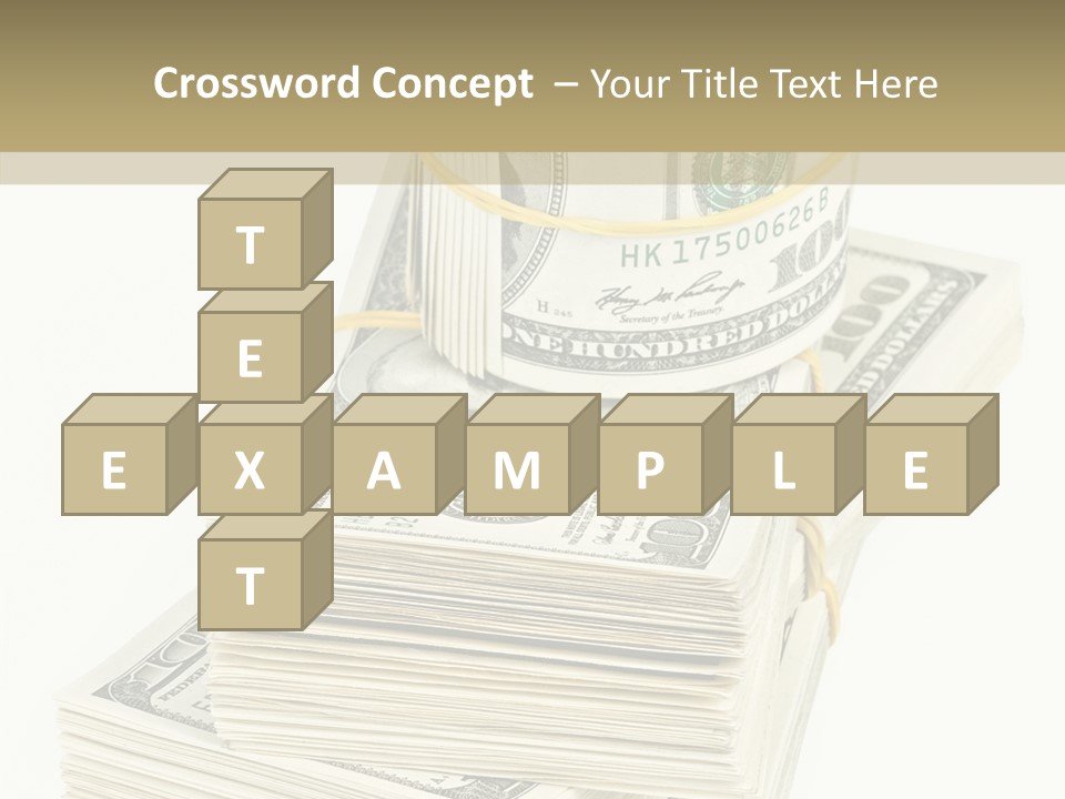 Currency Background Wages PowerPoint Template