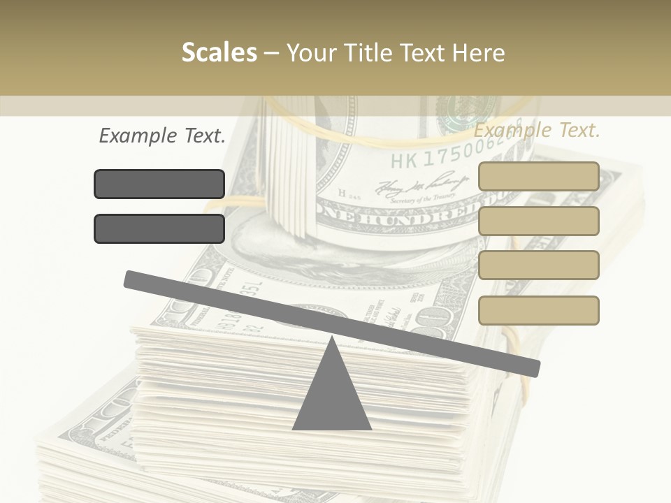 Currency Background Wages PowerPoint Template