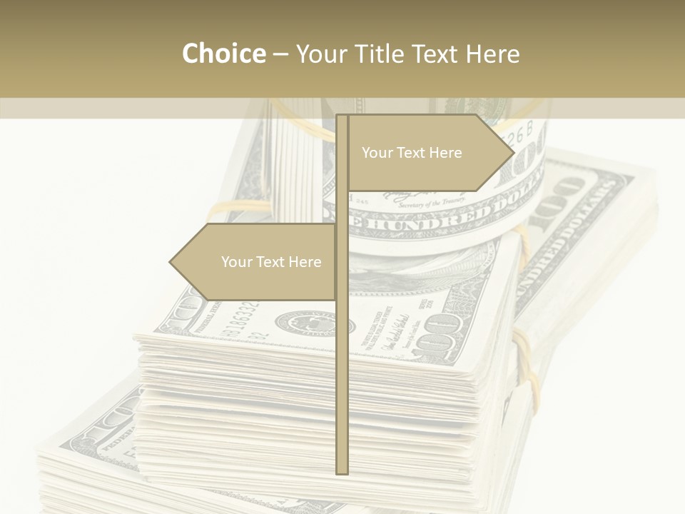 Currency Background Wages PowerPoint Template