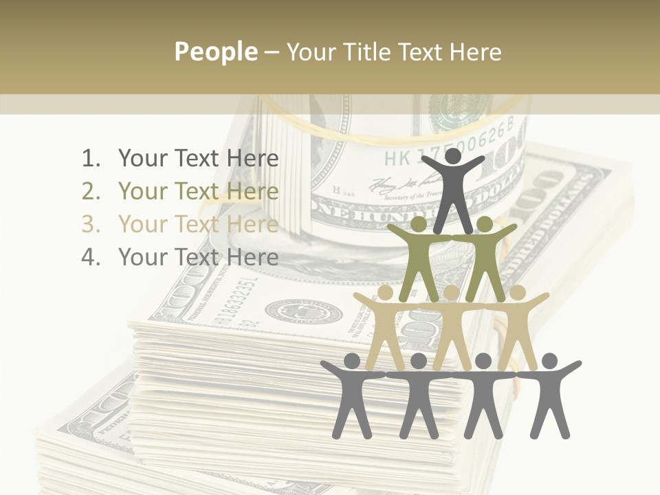 Currency Background Wages PowerPoint Template