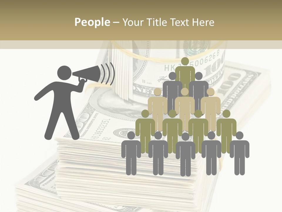 Currency Background Wages PowerPoint Template