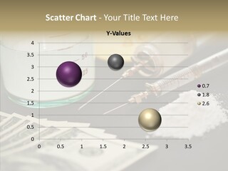 White Amphetamine Money PowerPoint Template