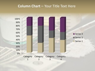 White Amphetamine Money PowerPoint Template