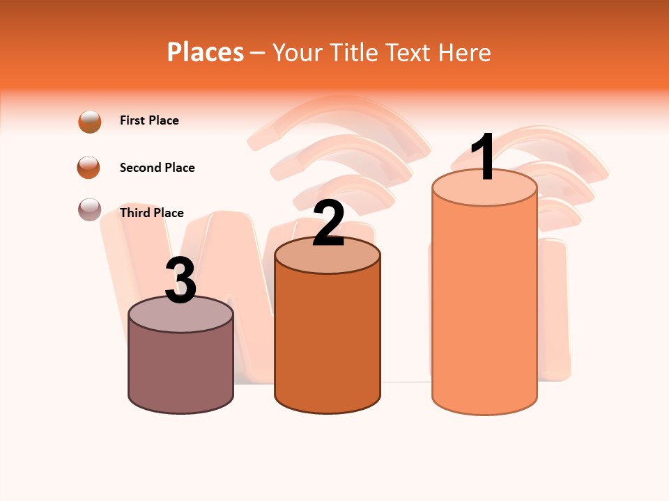White Wifi Spot PowerPoint Template