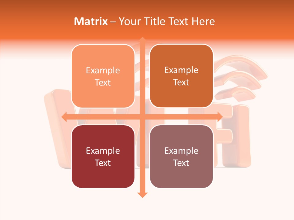 White Wifi Spot PowerPoint Template