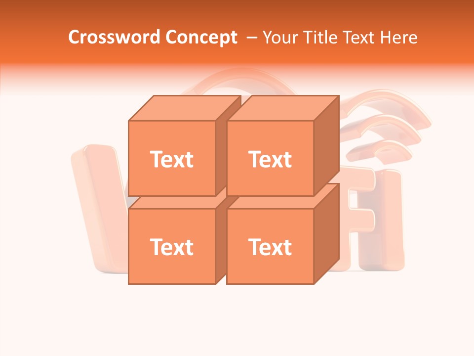 White Wifi Spot PowerPoint Template