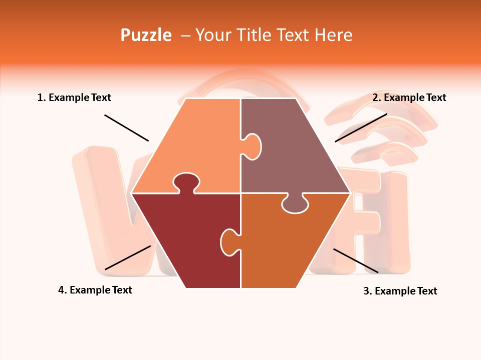 White Wifi Spot PowerPoint Template