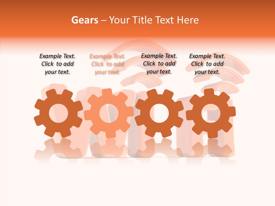 White Wifi Spot PowerPoint Template