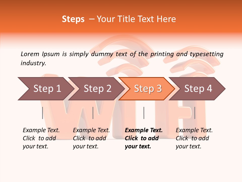 White Wifi Spot PowerPoint Template