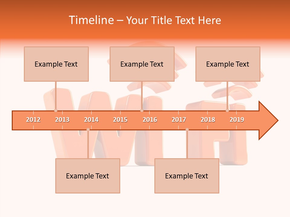 White Wifi Spot PowerPoint Template