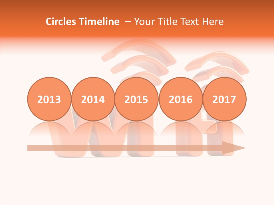 White Wifi Spot PowerPoint Template