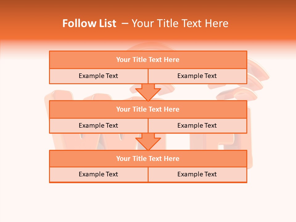 White Wifi Spot PowerPoint Template