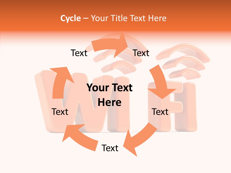 White Wifi Spot PowerPoint Template