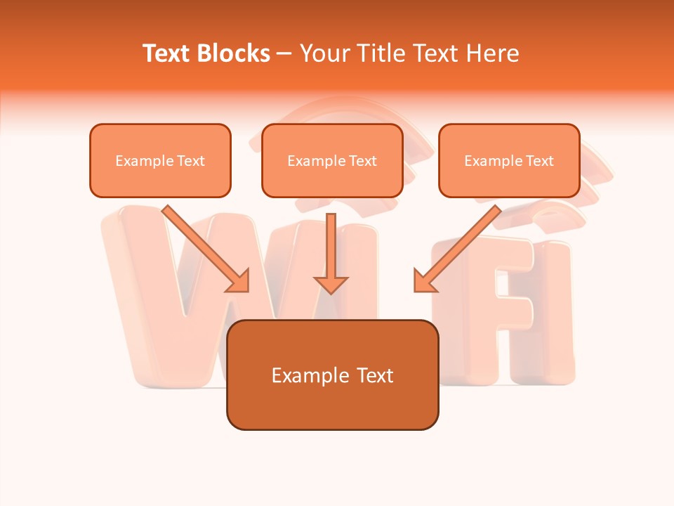 White Wifi Spot PowerPoint Template