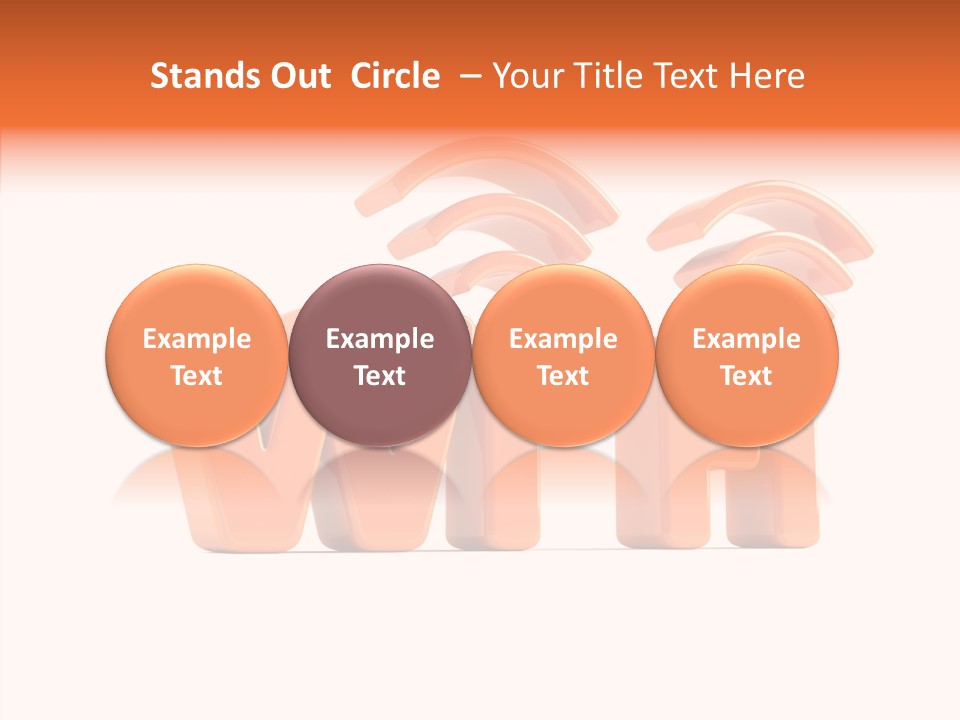 White Wifi Spot PowerPoint Template