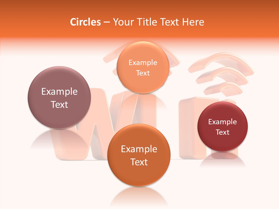 White Wifi Spot PowerPoint Template