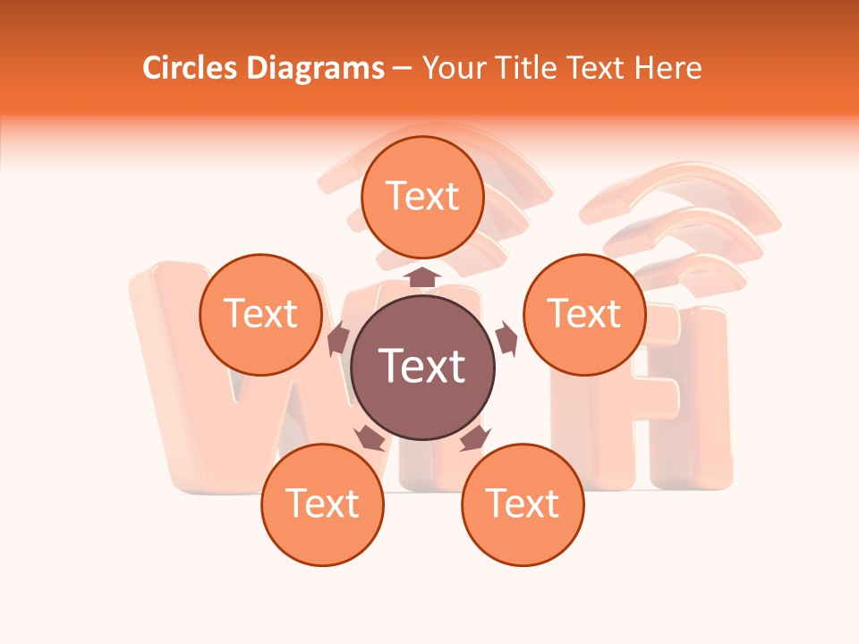 White Wifi Spot PowerPoint Template