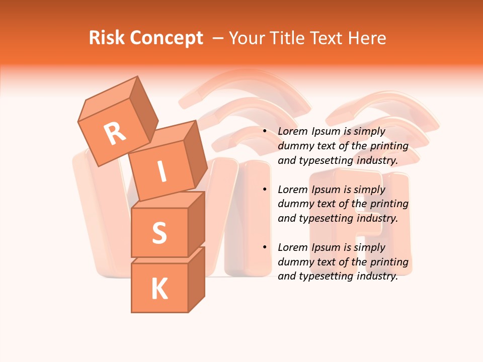 White Wifi Spot PowerPoint Template