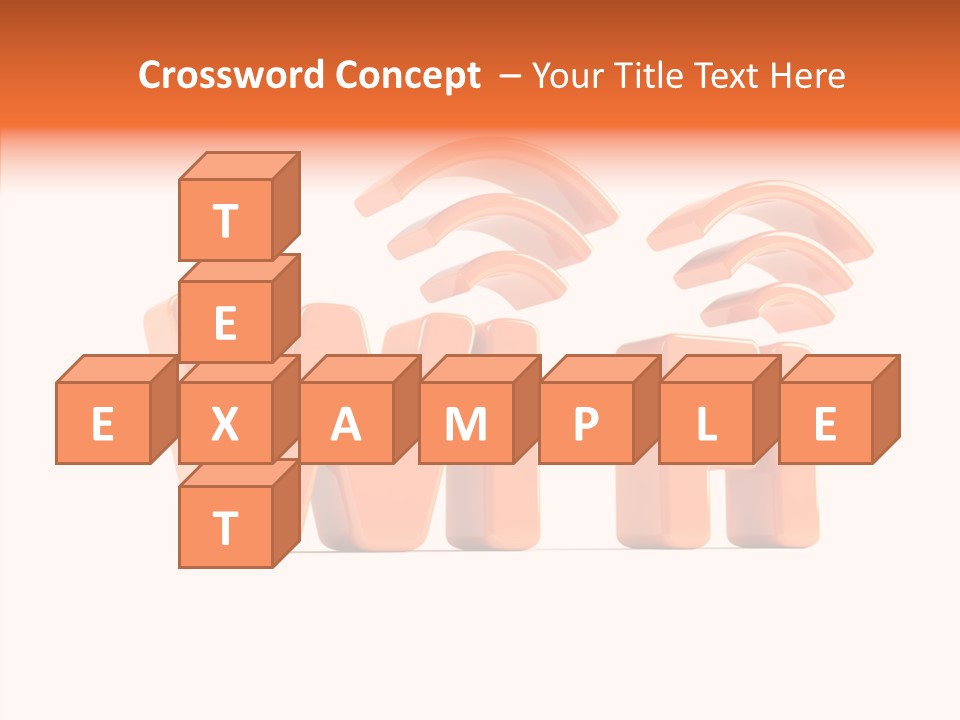 White Wifi Spot PowerPoint Template