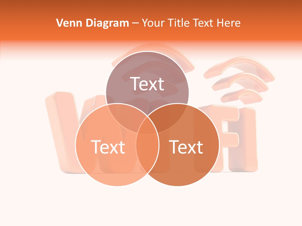 White Wifi Spot PowerPoint Template