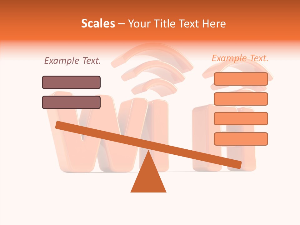 White Wifi Spot PowerPoint Template