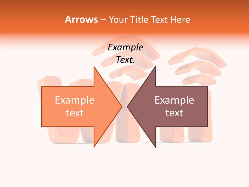 White Wifi Spot PowerPoint Template
