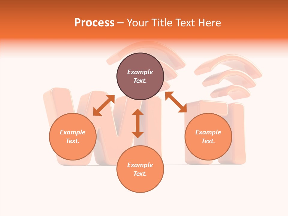 White Wifi Spot PowerPoint Template