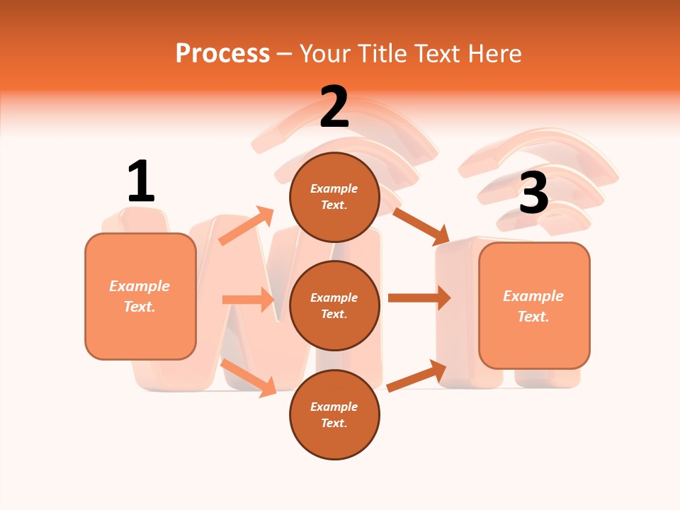 White Wifi Spot PowerPoint Template