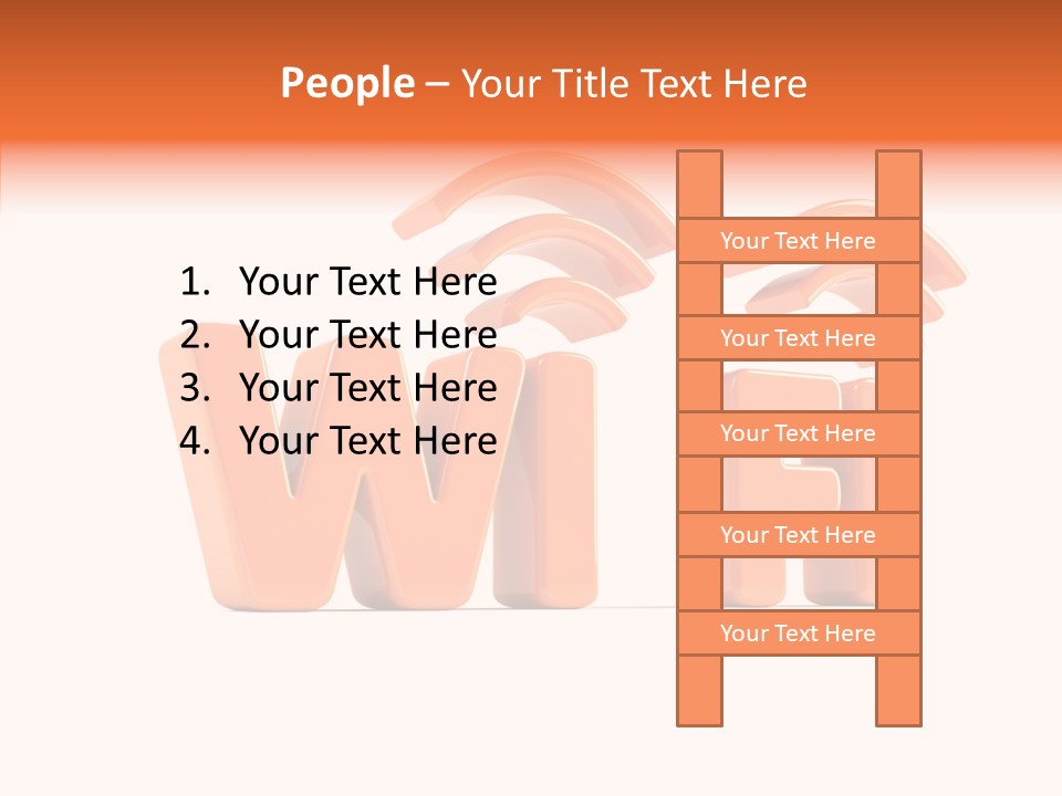 White Wifi Spot PowerPoint Template