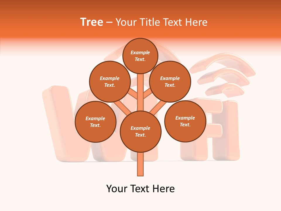 White Wifi Spot PowerPoint Template