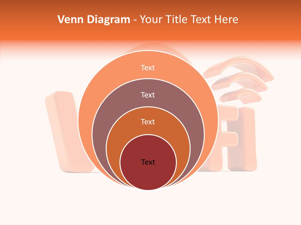 White Wifi Spot PowerPoint Template