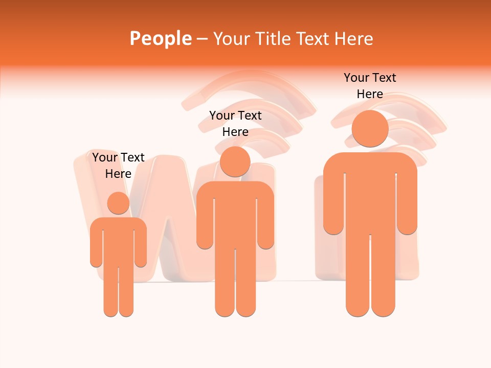 White Wifi Spot PowerPoint Template